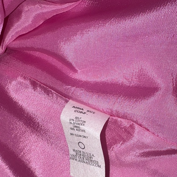 🌸 Anna Sui Pink Trench Coat – Size 8 – Belt Included – EUC - Picture 16 of 16